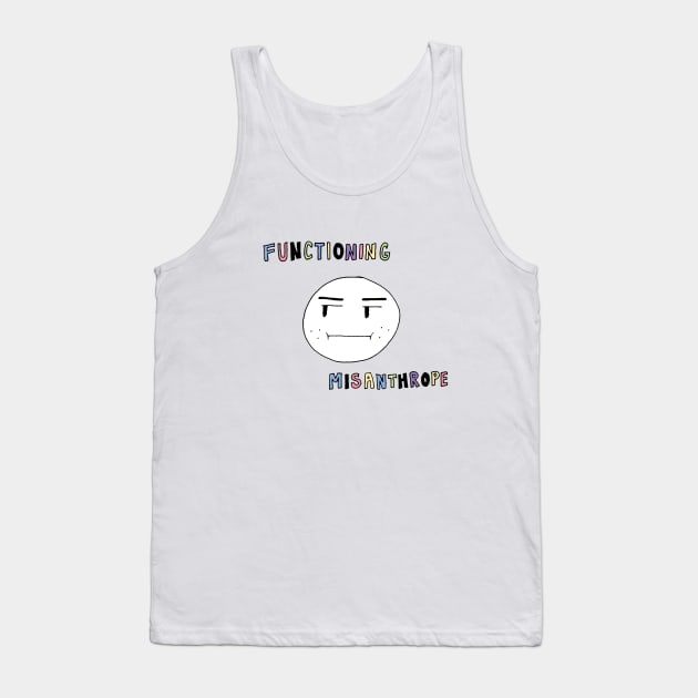 Functioning Misanthrope Tank Top by AnnaLouise